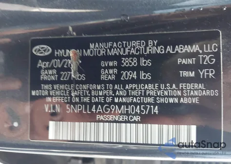 2022 Hyundai Elantra Se из США, поврежденный, VIN 5NPLL4AG9N1H04S74